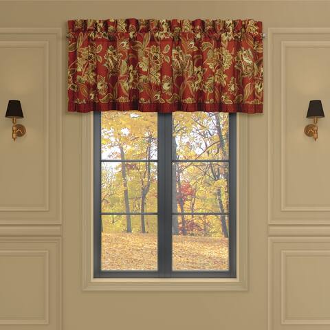 Royal Court Montecito Red Window Straight Valance