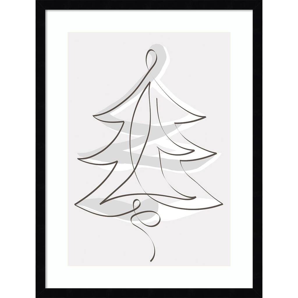 Merry Christmas 2 by Design Fabrikken Wood Framed Wall Art Print