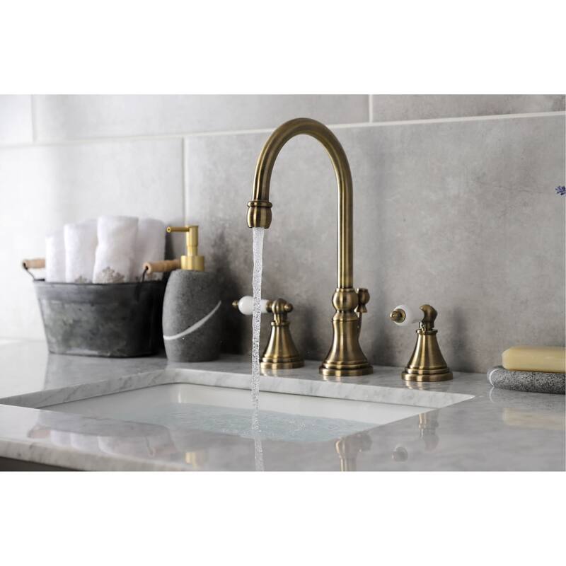 Kingston Brass Governor 1.2 GPM Deck Mounted Bathroom Faucet with