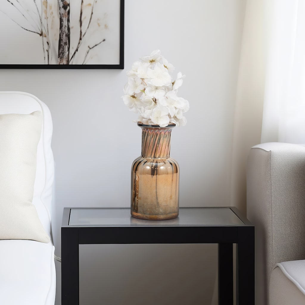 Glass Modern Mushroom-Lid Design Bottle - Orange