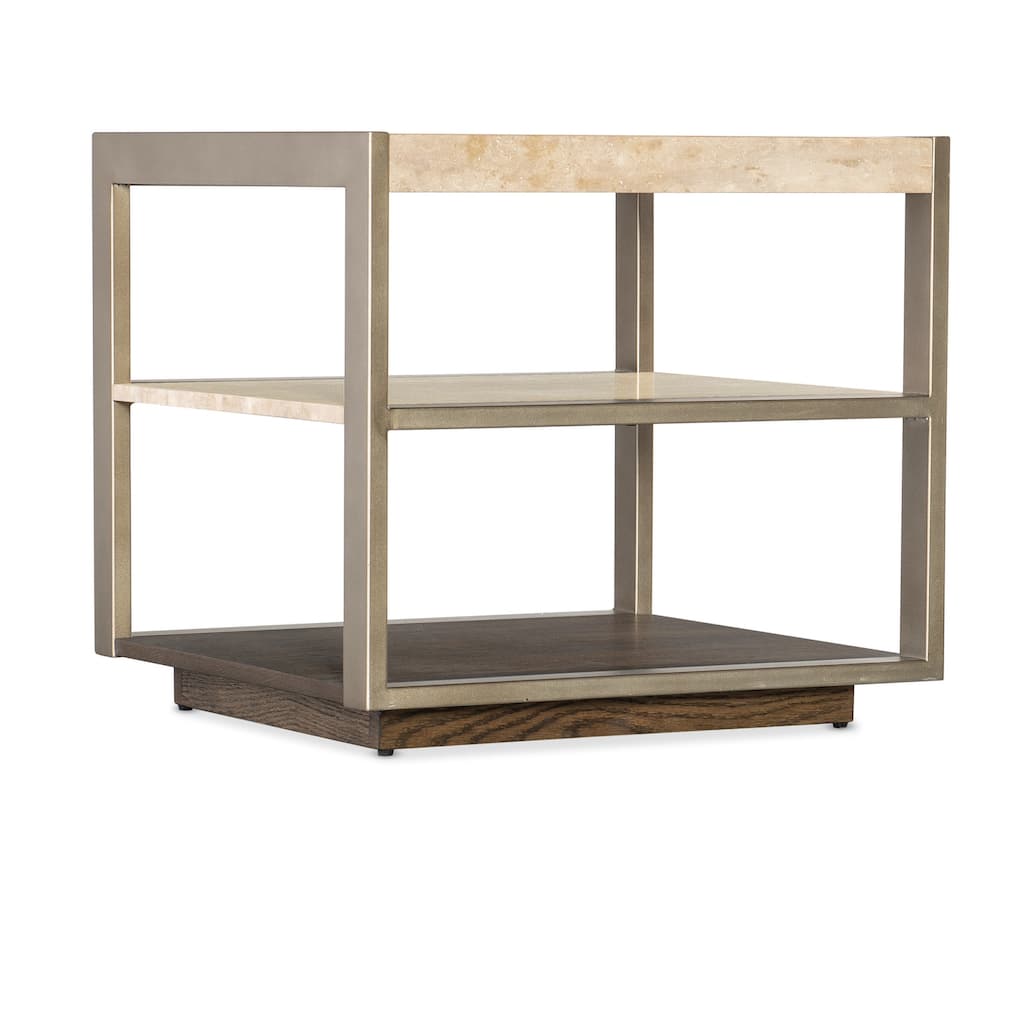 Hooker Furniture M11-80113-00 Hammon 24" Wide Square Marble Top Metal,