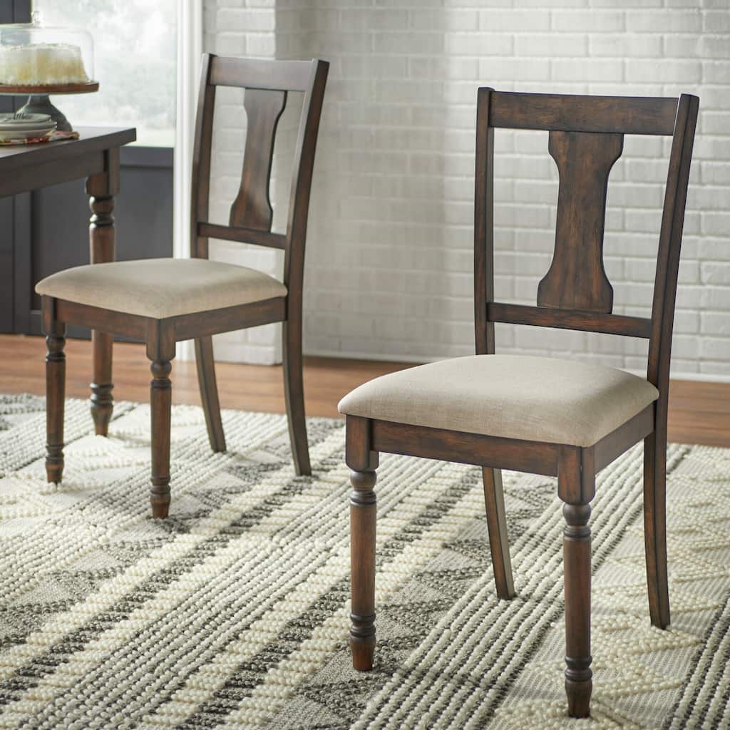 Simple Living Burntwood Dining Chairs (Set of 2)