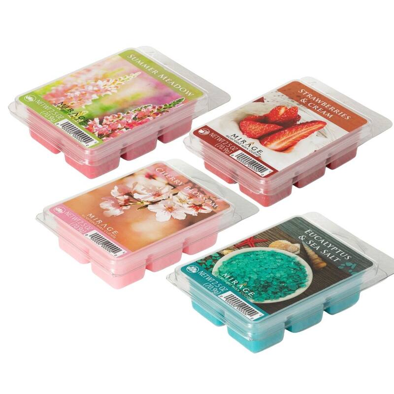 Candle Impressions 4Scent Wax Melt Assortment 3"L x 2.25"W x 1"H