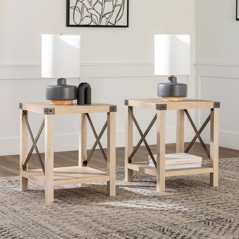Middlebrook Kujawa 18-inch X-side Accent Table (Set of 2)