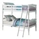 preview thumbnail 2 of 19, Classic Rectangular Design Twin over Twin Bunk Bed