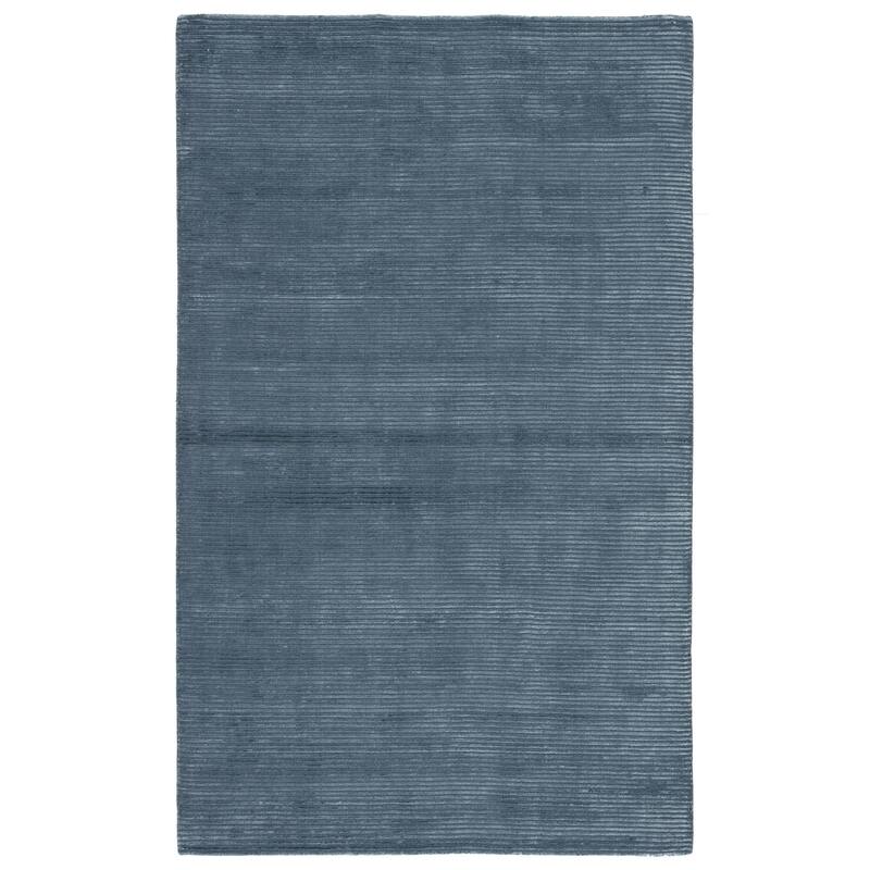 Phase Handmade Solid Color Textured Wool/ Viscose Area Rug