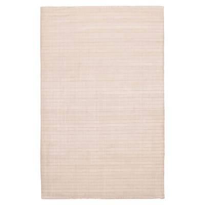 ECARPETGALLERY Hand Loomed Kashkuli Gabbeh Cream Silk Rug - 6'7 x 10'3