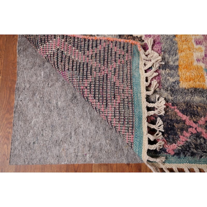 Geometric Moroccan Oriental Area Rug Handmade Tribal Wool Carpet - 8'5" x 12'9"