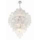 preview thumbnail 3 of 7, Addis 20 Light Polished Chrome Chandelier - 30.5"W x 49.5"H x 30.5"D