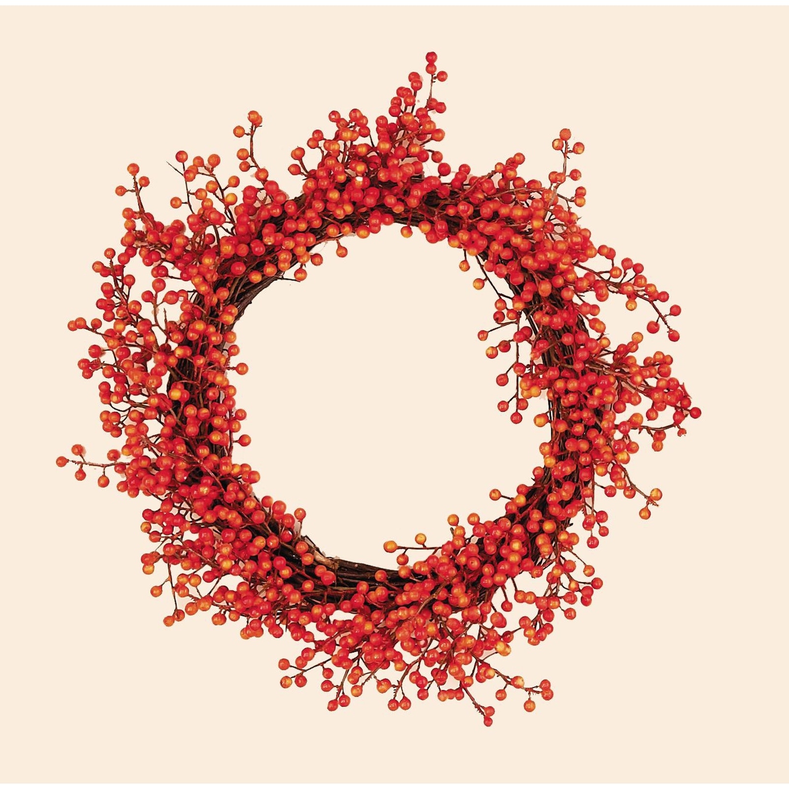 18" Fall Weatherproof Berry Wreath