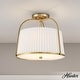 preview thumbnail 8 of 10, Hunter Atmore Alturas Gold 2 Light Flush Mount - Modern & Contemporary, Transitional - Kitchen, Bedrooms, Living Room, Entryway