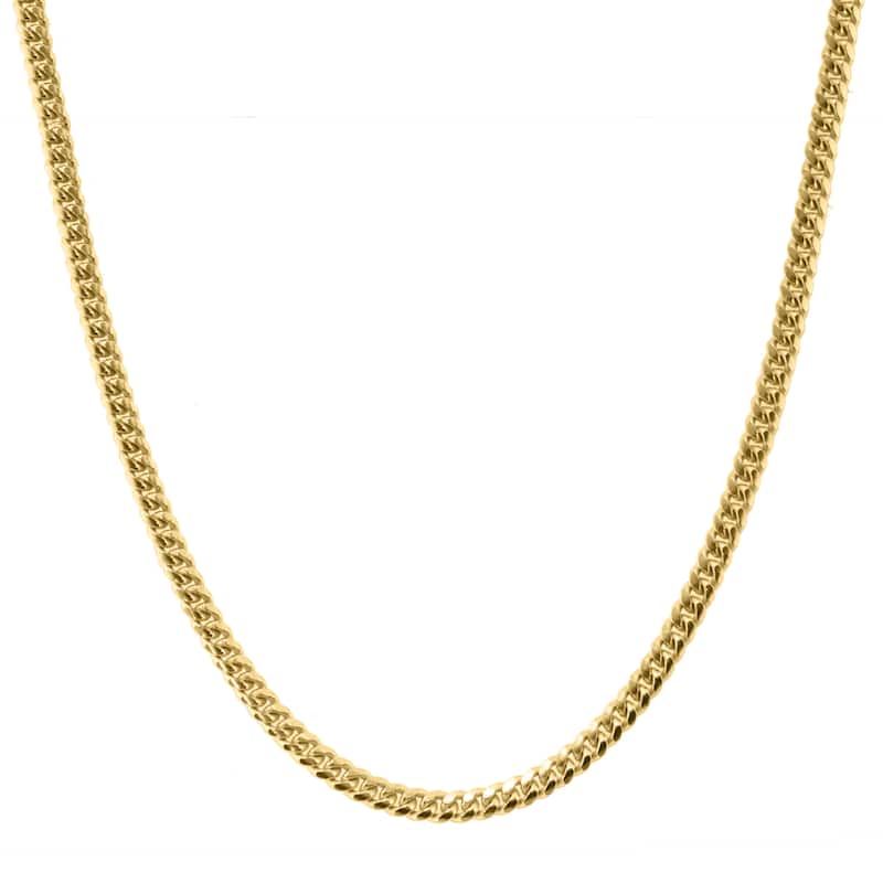 EFFY Men's Gold-Plated 925 Sterling Silver Chain Necklace & Bracelet Set