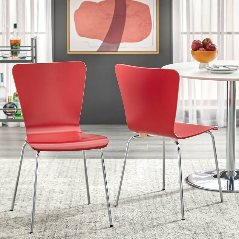 Porch & Den Erie Chairs (Set of 2) - Red