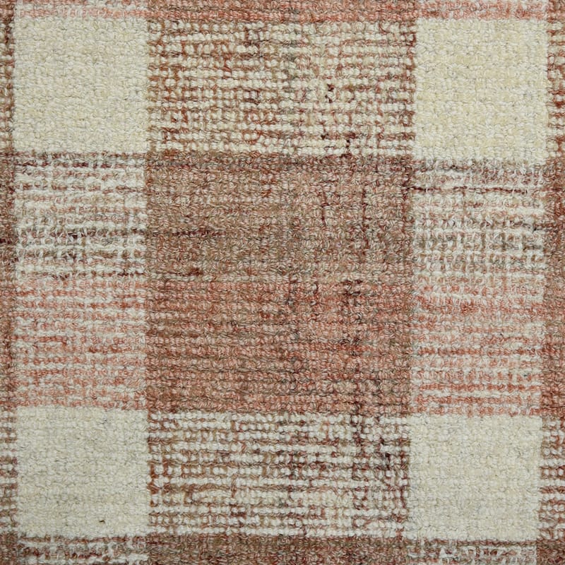 Tennessee Tartan Plaid Hand-Tufted Wool Rug