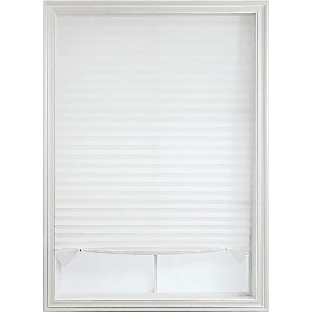 Cut-at-Home Cordless 100% Blackout Cellular Fabric Pleated Window Shade Pull-Down Blind for Home