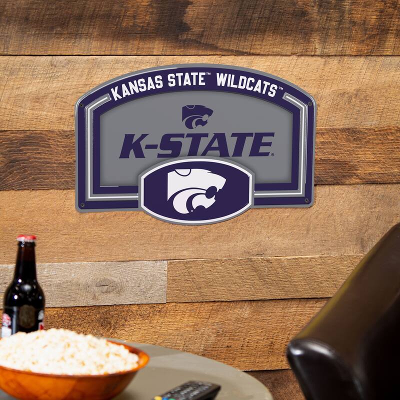 Kansas State University Embossed Steel Wall Sign, 11" x 17"