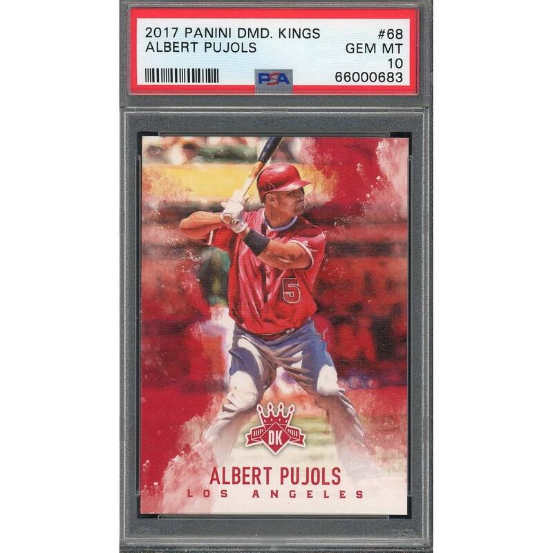 Albert Pujols 2017 Panini Diamond Kings Baseball Card #68 Graded PSA 10 - 8'6" x 11'6"