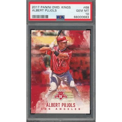 Albert Pujols 2017 Panini Diamond Kings Baseball Card #68 Graded PSA 10 - 8'6" x 11'6"