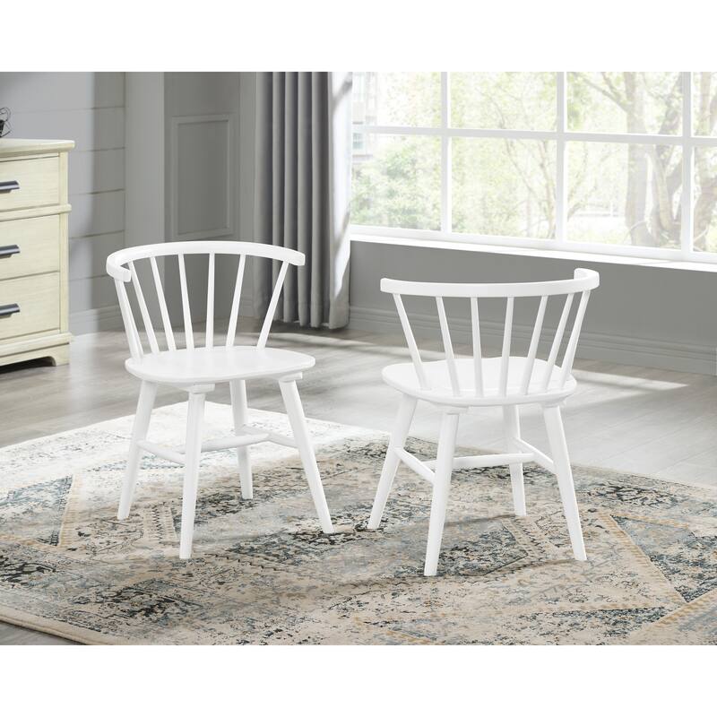 Wooden Spindle Back Dining Chairs