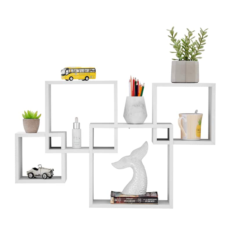 Danya B. Blocchetto Intersecting Cubes Wall Shelf Unit - Horizontal or Vertical