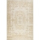 preview thumbnail 5 of 6, Castellan Medallion Wool and Cotton Area Rug