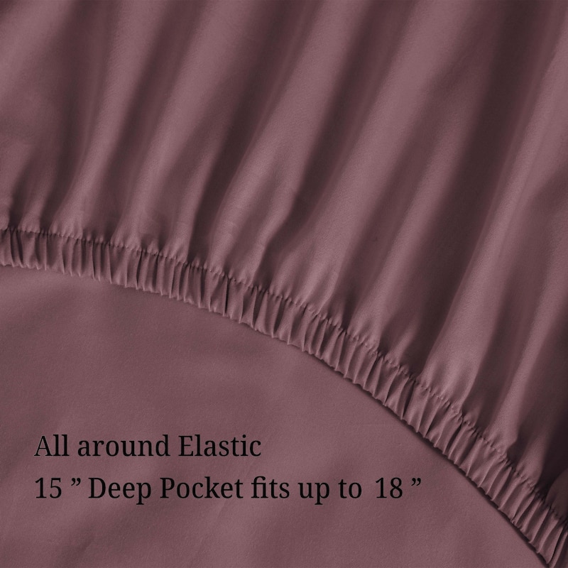 Superior Wrinkle Resistant Embroidered Microfiber Bed Sheet Set