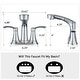 preview thumbnail 21 of 19, PROOX 4 in. Centerset Bathroom Sink faucet with Pull Out Sprayer Double Handles