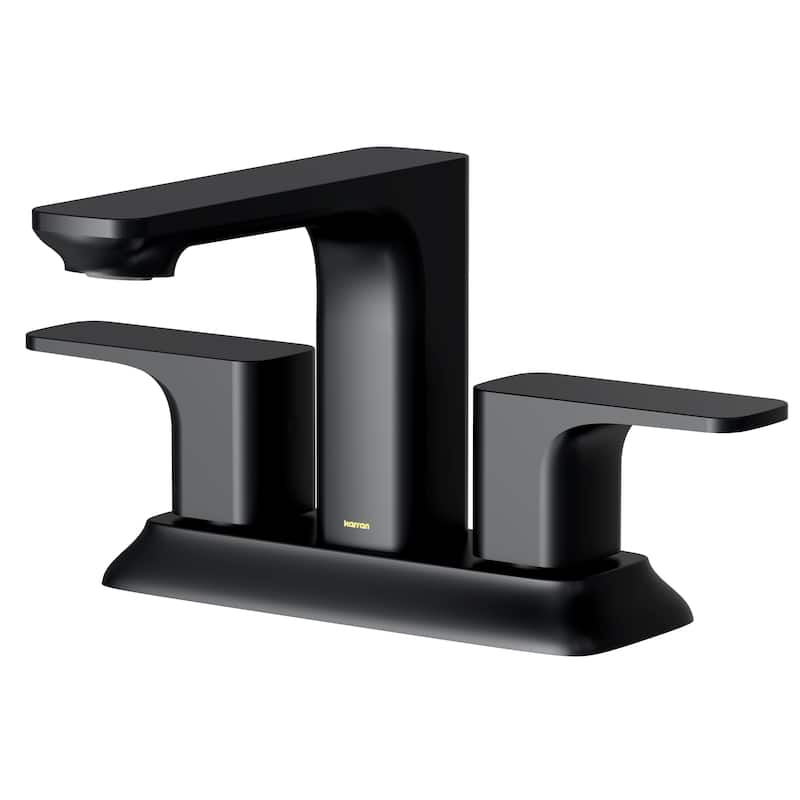Karran Venda KBF516 2-Handle Two Hole Centerset Faucet Bathroom Faucet with Matching Pop-up Drain