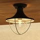 preview thumbnail 9 of 7, Vaxcel Lighting T0780 Dunlap 10" Wide Semi-Flush Globe Outdoor Ceiling
