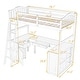 preview thumbnail 8 of 13, Merax Twin Loft Bed with Drawers, Cabinet, Shelves and Desk