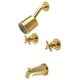 preview thumbnail 6 of 18, Concord Two-Handle Tub and Shower Faucet Brushed Brass
