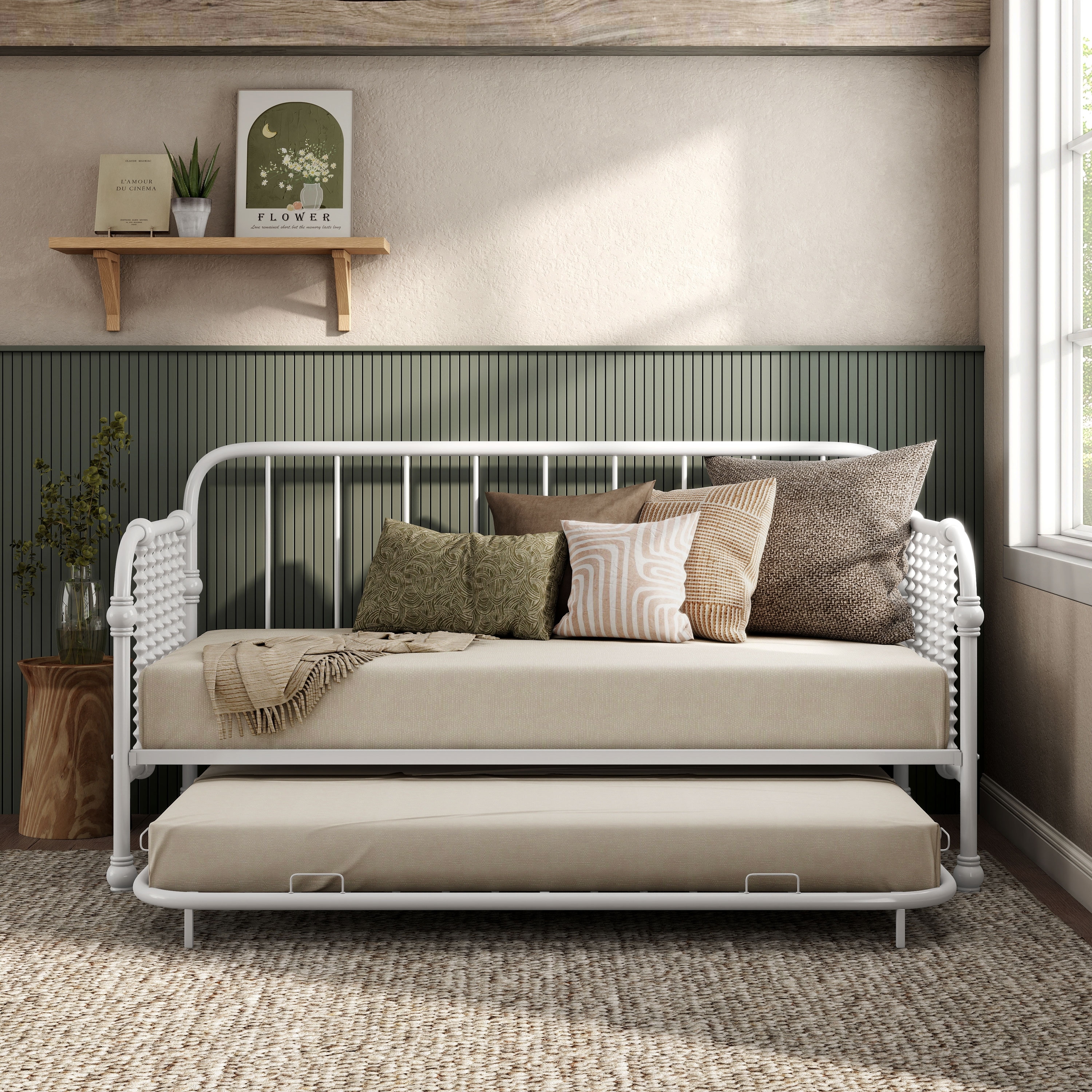 Furniture of America Wren Daybed with Trundle