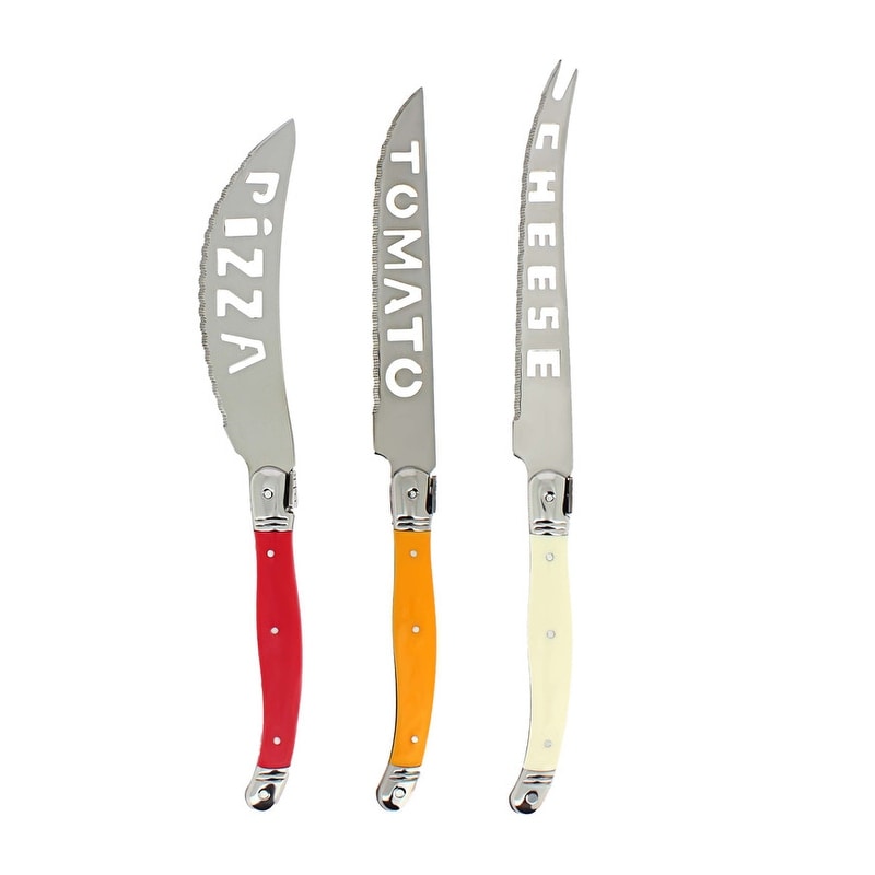 French Home Laguiole Pizza, Tomato, and Cheese Knife Set