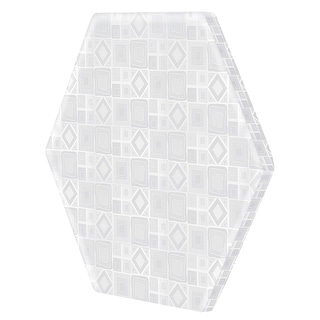 Dream on Me Hexagon mattress pad - White