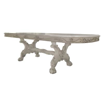 Adison Bone White Dining Table with Claw Leg