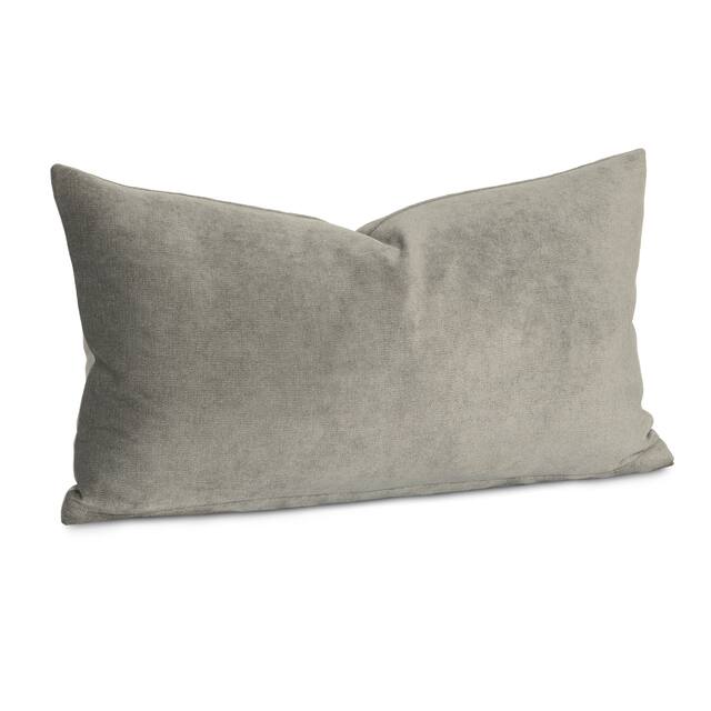 Mixology Padma Washable Polyester Throw Pillow - 21 x 12 - Smoke