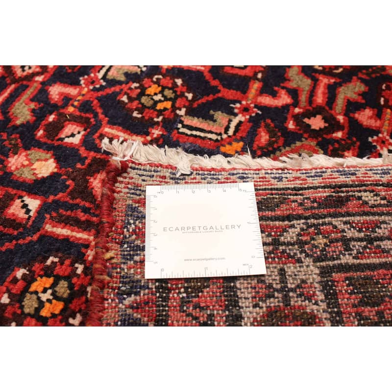 ECARPETGALLERY Hand-knotted Andelz Dark Navy Wool Rug - 3' 1" x 10' 6"