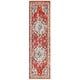 preview thumbnail 73 of 164, SAFAVIEH Monaco Lillie Boho Medallion Distressed Area Rug 2'2" x 10' Runner - Orange/Light Blue