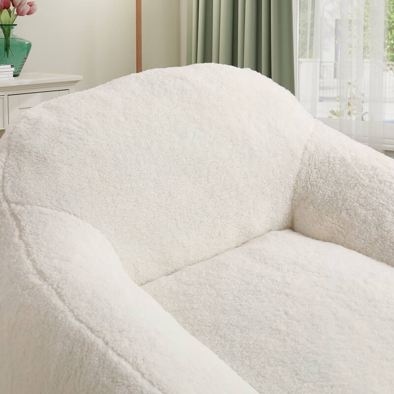 Teddy Bean Bag Chairs,Lazy Sofa Bean Bag Chairs with Armrest