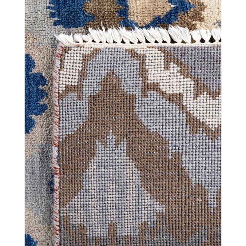 Ikat One-of-a-Kind Handmade Area Rug, Beige - 8' 0" x 9' 10"