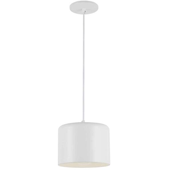 slide 2 of 4, Dainolite Emilia Transitional Matte White Luxury Pendant Light