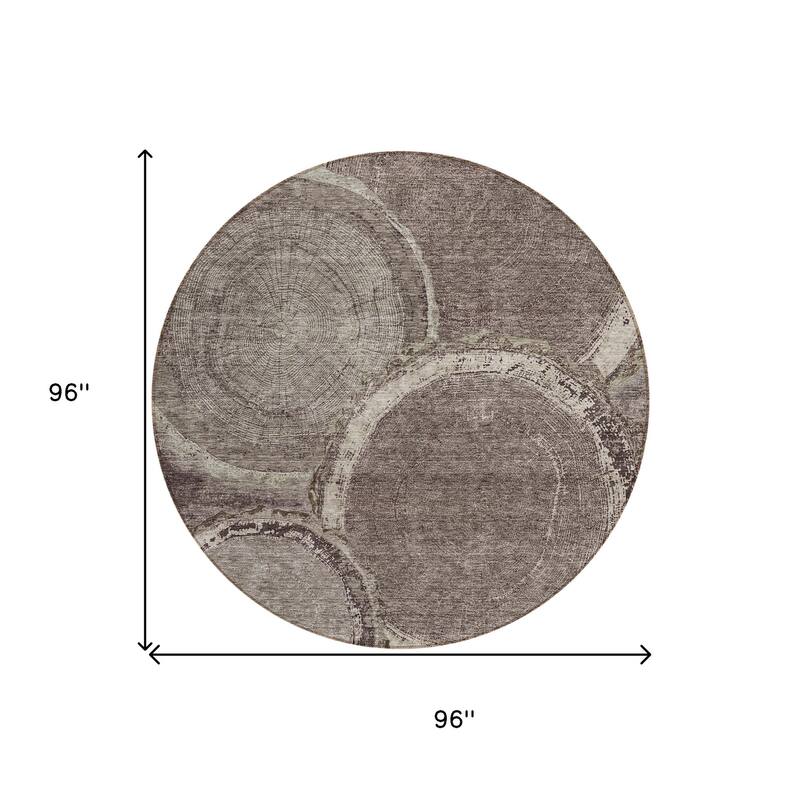 HomeRoots Faux Bois Transitional Rectangle Outdoor Rug