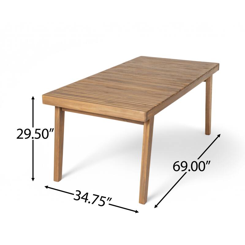Christopher Knight Home - Selene Outdoor Acacia Wood Dining Set
