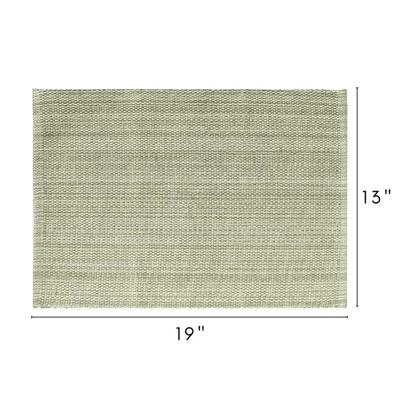 Fabstyles Casual Classic Cotton Placemat Set of 6 - 13x19