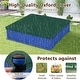 preview thumbnail 3 of 6, 12.5" Kids Sandbox with Cover Large HDPE Pit w/ 4 Corner Seats