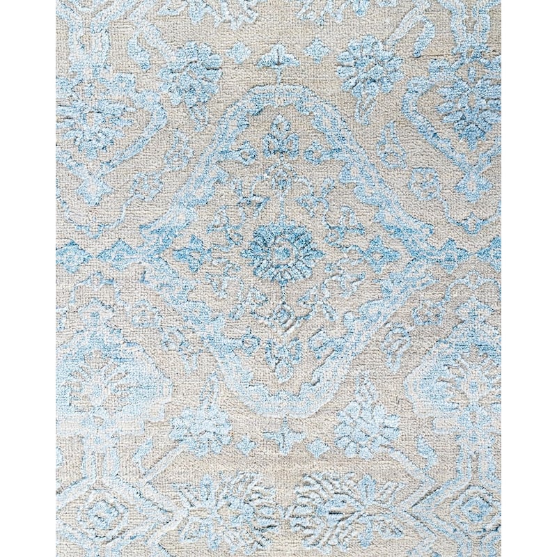 Ikat One-of-a-Kind Handmade Area Rug, Beige - 7' 9" x 9' 5"