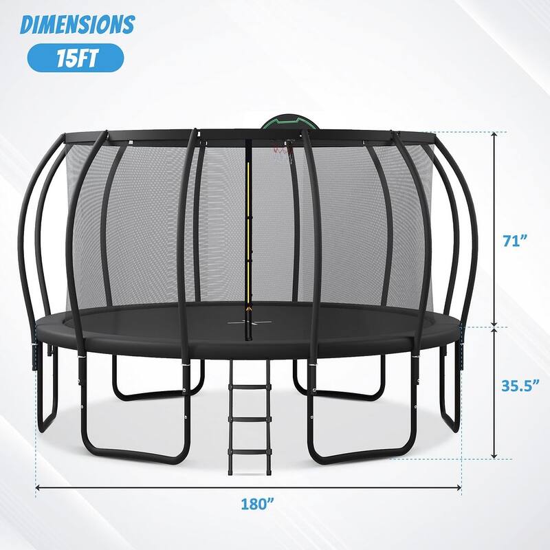 Trampolines Round Trampoline with Enclosure