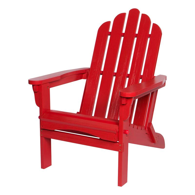 Laguna Outdoor Weather Resistant Foldable Folding Wood Chair - Red