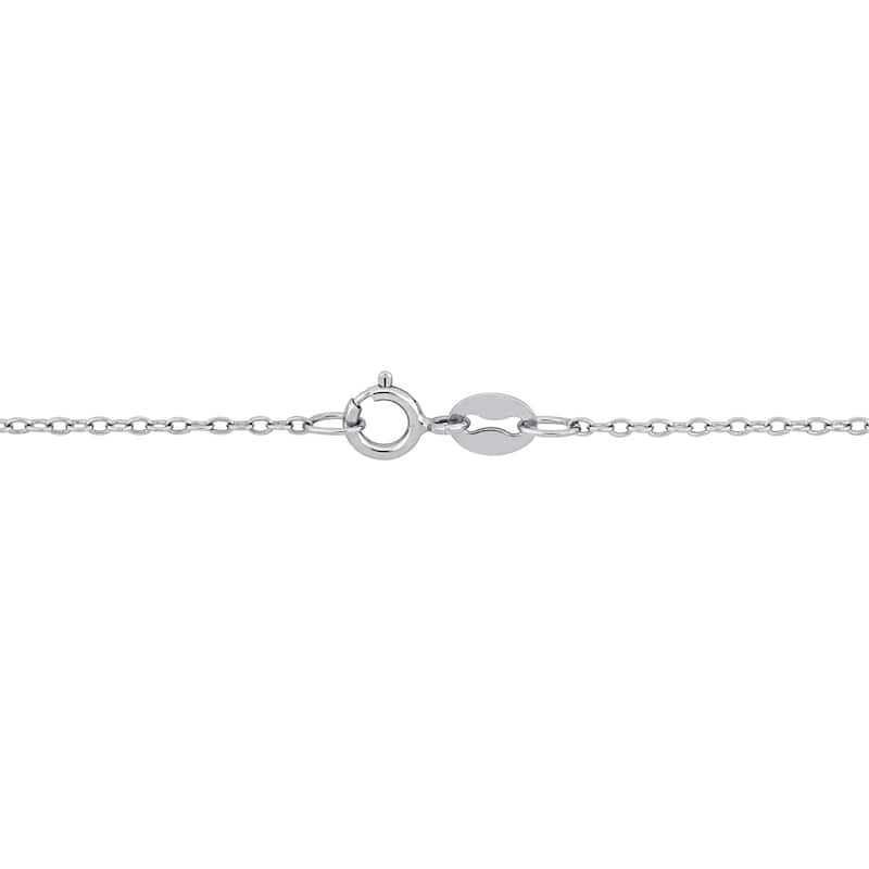 Miadora Freshwater Cultured Pearl Infinity Drop Necklace in Sterling Silver (8-9mm)