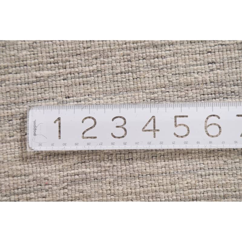 Tribal Beige Gabbeh Runner Rug Hand-knotted Wool Carpet - 2'2"x 9'8"